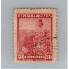 ARGENTINA 1899 GJ 251 ESTAMPILLA DENTADO 12 x 12 U$ 10.50 
